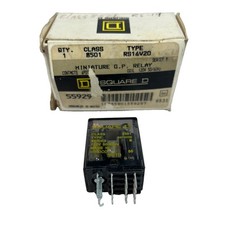 GENUINE SQUARE D 8501RS14V20 /D MINI GP RELAY 120V 50/60HZ 55929 - BRAND NEW BOX