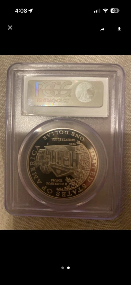 1999-P $1 DOLLEY MADISON, DCAM - Image 2 of 3