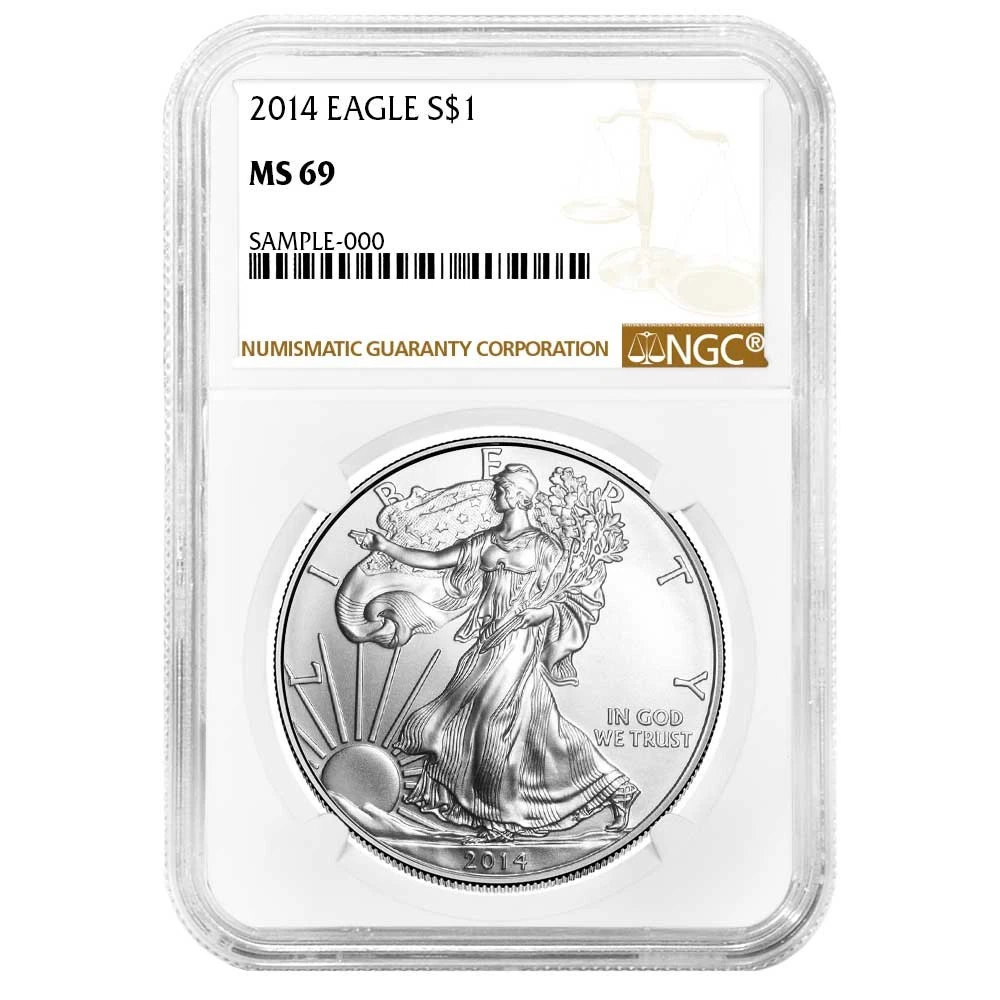 American Eagle MS 69 Graded 2014 Silver Bullion Coins for sale | eBay