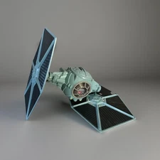 Star Wars Imperial Tie fighter blue FOR PARTS OR DIORAMAS A New Hope