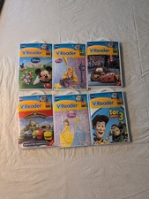 Lot Of 6, VTech V. Reader Cartridges, Ages 3 Through 7, With Cases