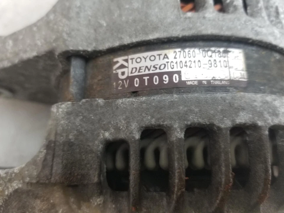 Peugeot 108 Alternator 998 Petrol 384F (1KR-FE) 5 Speed Manual 2017 27060-0Q180 - Image 4 of 4