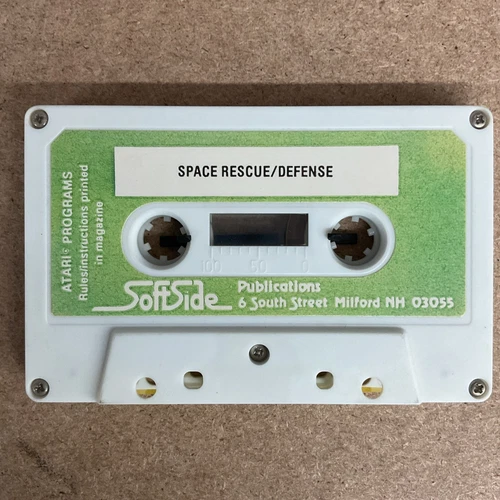 Atari Programs Space Rescue / Defense Softside Publications February 1982