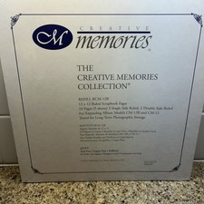 Creative Memories 12 x 12 White Ruled Pages RCM-12R 5 Sheets 2004 Old Style