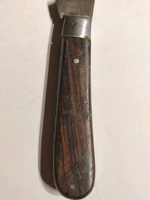 Sabre Hawkbill Folding Knife 645 Wood Handle Pruning Pocket Japan