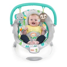 Bright Starts Cradling Bouncer Seat with Vibration and Melodies - Jungle Vines