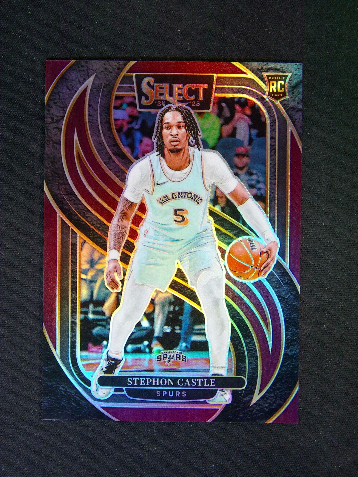 2024-25 Panini Select Stephon Castle #175 Premier RC Rookie Maroon /175