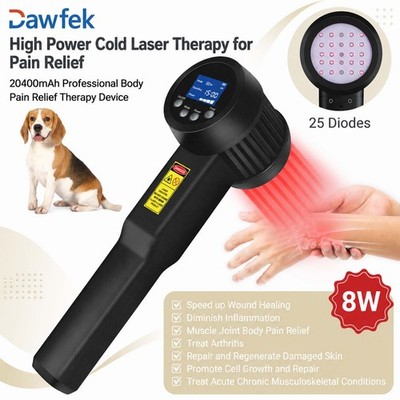 8W LLLT Cold Laser Device 808nm/905nm Shoulder Pain Neck Muscle Tightness Relief