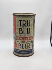 TRU BLU WHITE SEAL OPENING INSTRUCTION IRTP FLAT TOP BEER CAN