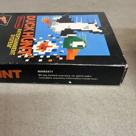 Duck Hunt NES 3 Screw Variant Complete In Box Nintendo Authentic Black Box