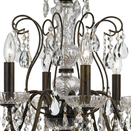 Crystorama Butler 25 1/2" W English Bronze 8-Light Crystal Chandelier - Picture 3 of 8