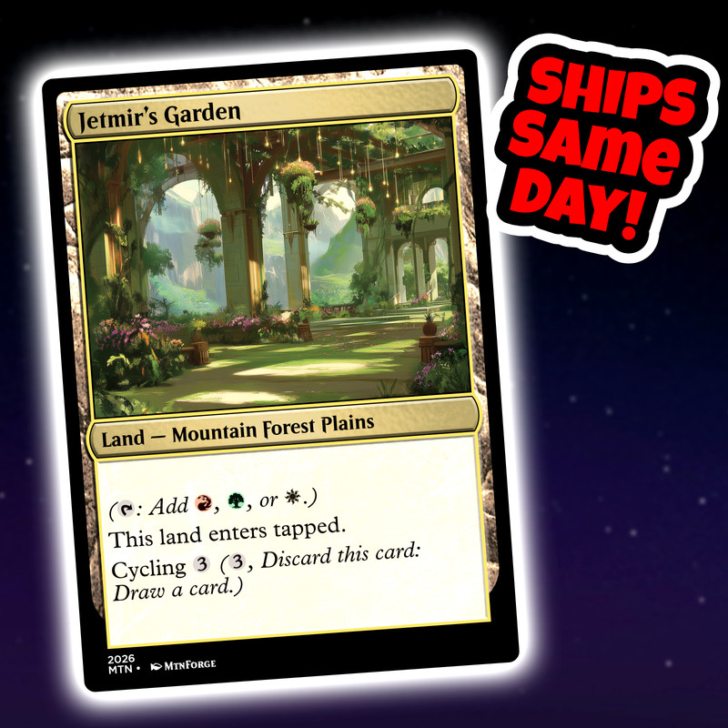Jetmir's Garden - Custom Art Magic: The Gathering Playtest Card - Commander EDH