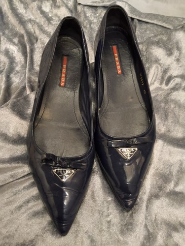 Original Prada Ballerinas Gr. 40 blau