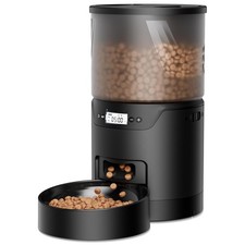 Automatic Cat Feeder: 3L Auto Food Dispenser with Timed Feeding 6 Meal Progr...