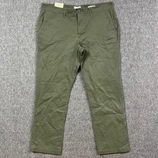 Goodfellow Pants Mens 40x32 Olive Hennepin Chino Straight Stretch - NEW