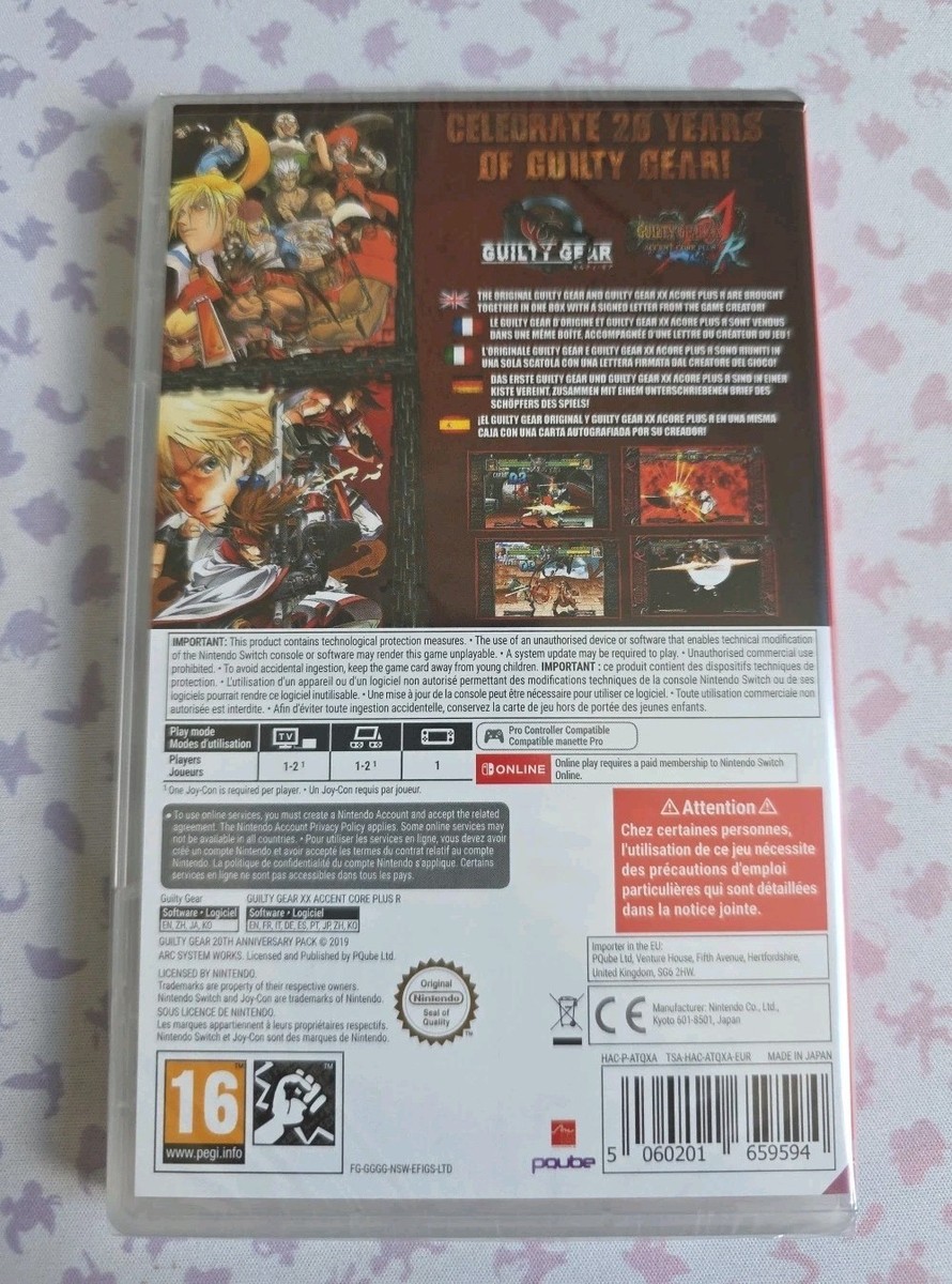 GUILTY GEAR 20th Anniversary Pack (Nintendo Switch) NEW - Open Box