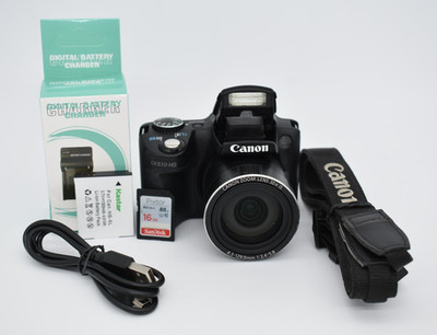 Canon Powershot SX510 HS Digital Camera 30x Optical Zoom Bundle - FULLY TESTED  