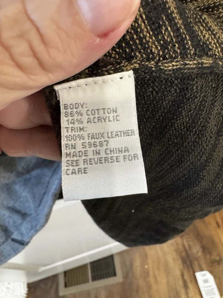 SUÉTER MANGA LARGA CURIO NEW YORK TALLA M MUJER GRIS/MARRÓN/BEIGE/VERDE Foto 4 de 4