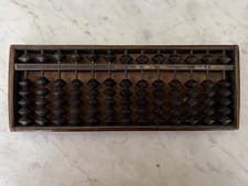 Vintage Japanese Wooden Abacus Soroban Math Calculating Tool 1/5 Beads 13 Rows