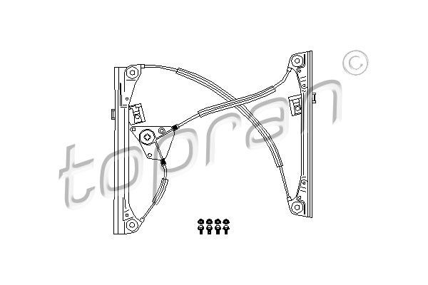 Fensterheber Topran 111 266 Scheibenheber Fenstermechanismus-image