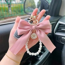 Bow Keychain Large Bow Tie Bag Charm Hanging Ornament DIY Accessories
