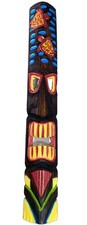 40 TIKI MASK HAWAIIAN WALL ART ISLAND HOME DECOR BAR TROPICAL