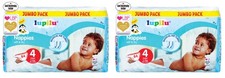 168 Nappies Jumbo Pack (9-14kg) Extra Soft & Dry Disposable Nappy  (Size 4) 0.19 per nappy