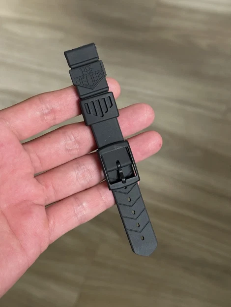 Correa de goma alternativa 18 mm para Tag Heuer Vintage, todos los colores, nueva. Foto 4 de 4