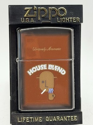 Vintage 1997 Rare RJ Reynolds House Blend Uniquely Aromatic Zippo Lighter NEW