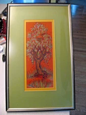 Kristin Schuyler Signed Framed Print Tree of Life Baby Birds Being Fed #2