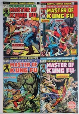 Master of Kung Fu #17 18 19 20 Lot Marvel Comics 1974 Shang Chi