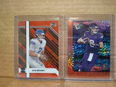 Lot of 2 - 2024 Leaf Metal Collective Football Shimmer Proof #1/1 Ben Bryant