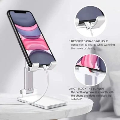 Desk Mobile Phone Holder Stand For IPhone IPad Xiaomi Adjustable Desktop Tablet
