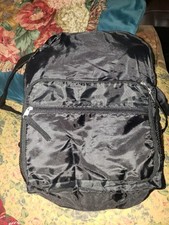 NWOT Classic Black Lightweight Nylon Backpack with Multiple Zipper Pocket