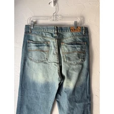 Sideout Bootcut Jeans Vintage Y2k Mens 34x30 Blue Denim Pants Baggy Skater