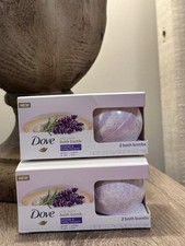 Dove Milk Swirls Bath Bomb Lavander Honey Macaron 2bombs/box