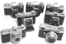 Lot of 7 x vintage 35mm film cameras mixed NOTTESTED