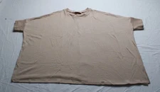 Discount Divas Women's Raised Rib Dolman 3/4 Sleeve Top AC2 Cream Regular 