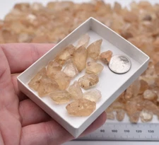 25g Lot Oregon Sunstone Rough - Golden Feldspar Labradorite Rare American Gem