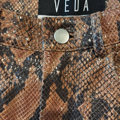 Pantalone pelle di serpente Veda x Reformation taglia 0 nuovo senza etichetta - Foto 13 di 14