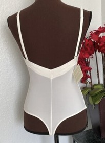NWT La Perla Italy White Convertible Thong Bodysuit $429 34B 36B 34C 38C
