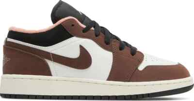 Nike Air Jordan 1 Low Brown Mocha Chocolate SE Size 7Y GS DM0589-200 Shoes