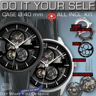 DO IT YOURSELF KIT: SCALA 40 MM Ø, 50M , CASE-SKEL-DIAl-HANDS-BL-MOV. STP 6-15