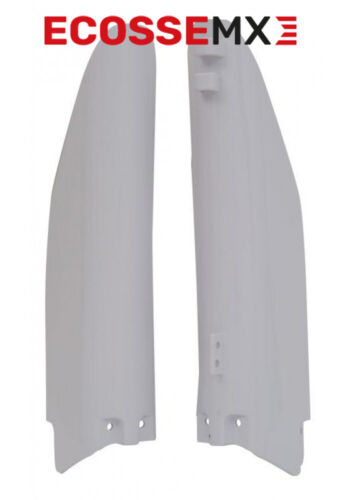 Suzuki RM125 RM250 Tenedor Protectores 2001-2003 Polisport Blanco 8351100001