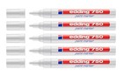 5x Edding 750 Lackmarker Lackmalstift Lackstift 2-4 mm weiß