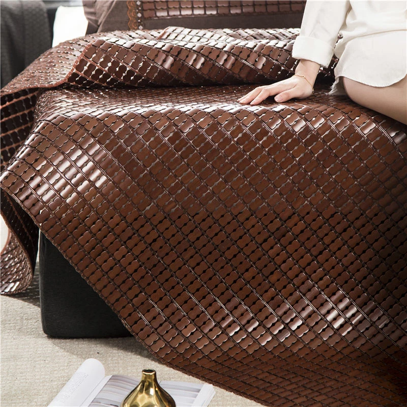 Summer Accessories Weighted Bamboo Mat Mahjong Bed Mat Cool Feeling Full Queen - Image 3 of 4