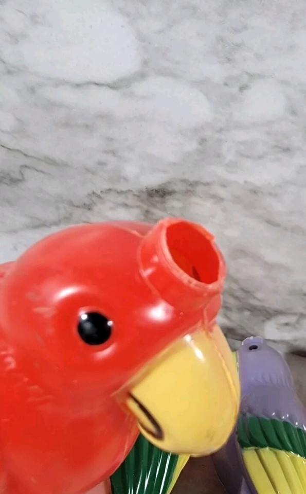 Vtg Plastic Blow Mold PARROT String Light Covers / Patio RV / 10