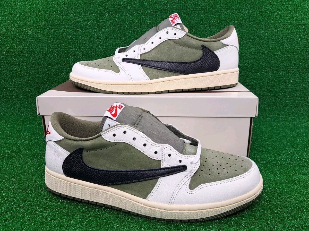 靴 Travis Jordan1 Low OG SP \"Reverse Olive Travis Scott X Jordan 1 Low OG SP 'Reverse Olive / Medium