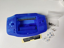 Dark Clear Blue Housing Shell for Game Boy Advance GBA - IPS Compatible