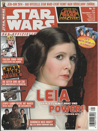✪ STAR WARS Das offizielle Magazin #71 Leia Power ohne Beilage, OZ 2013 MAGAZIN